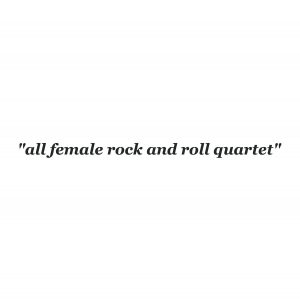 The Shes  All Female Rock and Roll Quartet (2017)