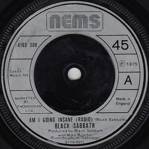 Black Sabbath - Am I Going Insane / Hole in the Sky (1975) Album Info