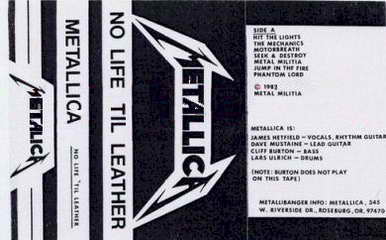 Metallica - No Life 'til Leather (1982) Album Info