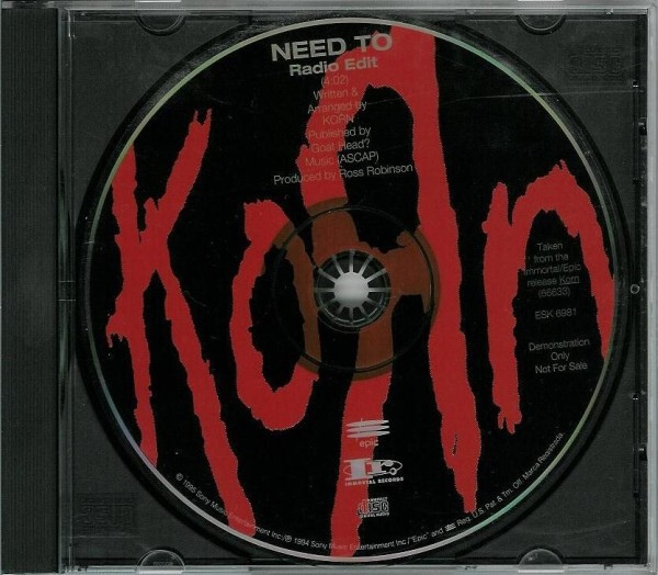 Korn  Need To (1995) Album Info