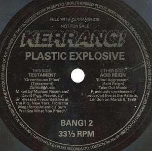Testament / Acid Reign - Kerrang! Plastic Explosive (1990) Album Info