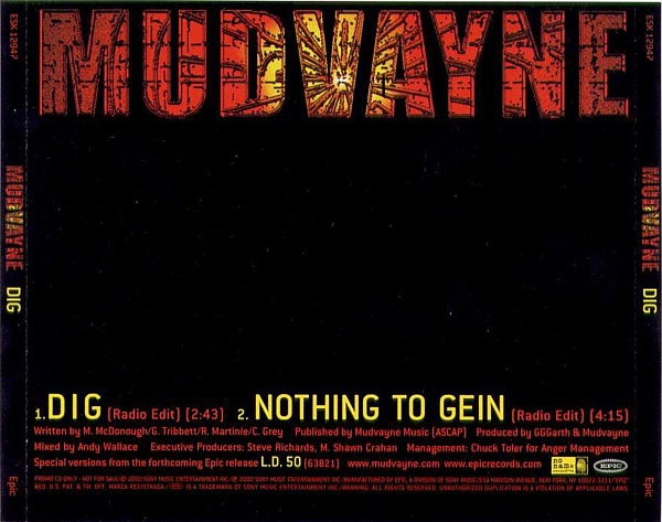 Mudvayne  Dig (2000) Album Info