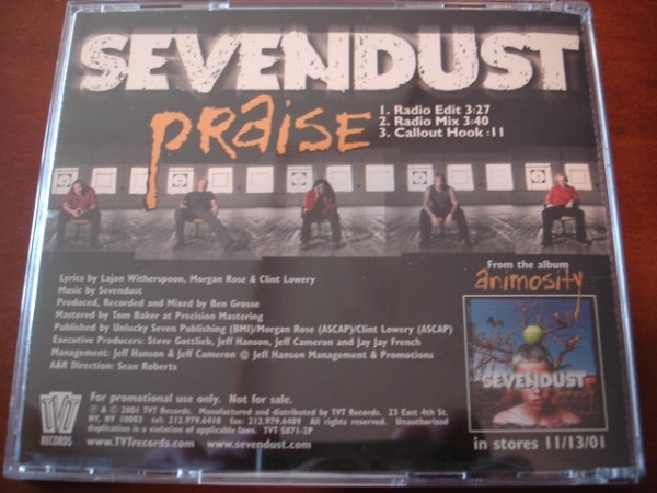 Sevendust  Praise (2001) Album Info