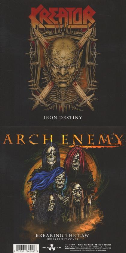 Arch Enemy / Kreator - Iron Destiny / Breaking the Law (2014) Album Info