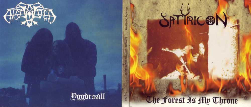 Enslaved / Satyricon - The Forest Is My Throne / Yggdrasill (1995) Album Info